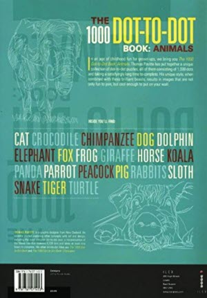 1000 Dot To Dot Animals - rear cover