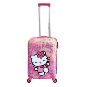 Hello Kitty kids hard case luggage - 53cm 4 wheel - front