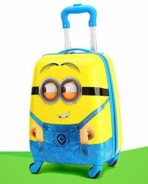 Hard Shell Child Wheelie Luggage - Minions - medium