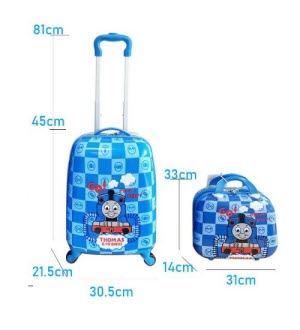 Thomas & Friends kids hard case luggage - luggage and tote sizings