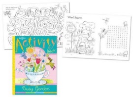 activity book - busy garden-book and pages