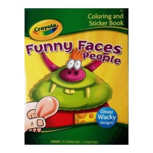 Funny Faces Colouring & Sticker Book - People