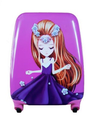 Hard Shell Child Wheelie Luggage - Flower Tiara