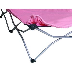 regalo travel bed - pink - corner
