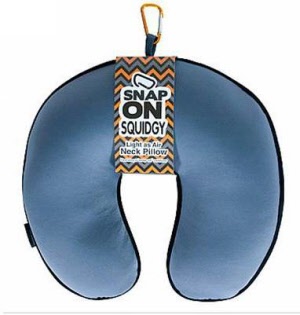 Squidgy Snap-On Travel Pillow - Charcoal